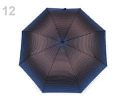 Kraftika 1ks 12 modrá hnědá dámský skládací vystřelovací deštník