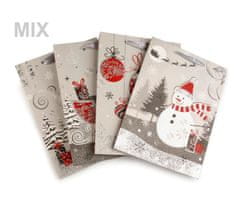 Kraftika 4ks ix variant dárková taška vánoční s glitry