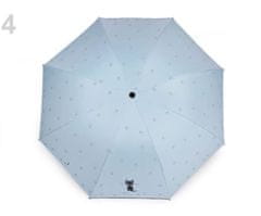 Kraftika 1ks 4 modrá ledová dámský / dívčí sládací deštník kočka