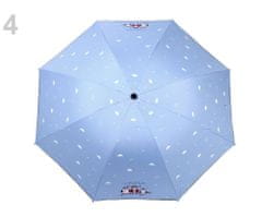 Kraftika 1ks 4 modrá sv. dámský / dívčí skládací deštník sovy