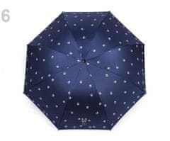 Kraftika 1ks 6 modrá pařížská dámský / dívčí sládací deštník kočka