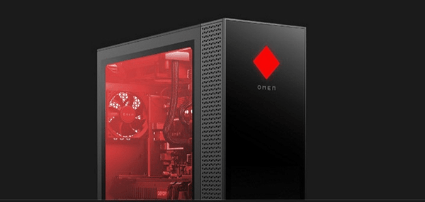 Herný počítač HP OMEN GT13-0001nc (27S14EA) herný dizajn, LED podsvietenie červené