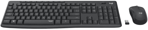 Logitech MK295 Silent Wireless Combo, graphite, US (920-009800) myš klávesnice US layout tichá 2,4ghz