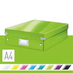 Leitz Krabice "Click&Store", zelená, vel. M, PP/ karton, organizér, lesklá 60580054