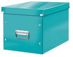 Leitz Krabice "Click & Store", zelenomodrá, velká,čtvercová, lesklá 61080051