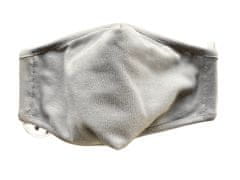 Rouška dětská, 2 ks, vel. 7-11 LET, 2 vrstvá, kapsička na filtr, světle šedá