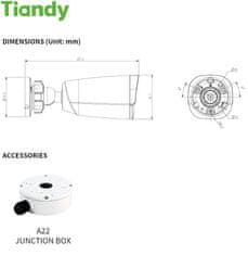 TIANDY IP bullet kamera TC-C32GP