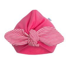 NEW BABY Dívčí čepička turban For Girls stripes, 74 (6-9m)