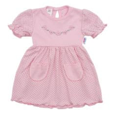 NEW BABY Kojenecké šatičky s krátkým rukávem Summer dress Velikost: 68 (4-6m)
