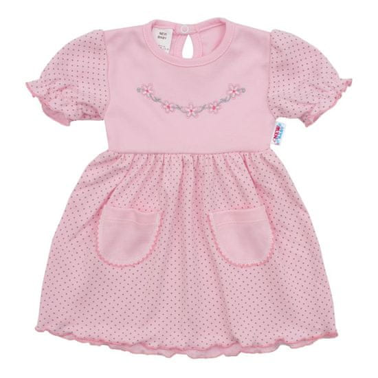 NEW BABY Kojenecké šatičky s krátkým rukávem Summer dress Velikost: 62 (3-6m)