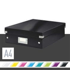Leitz Organizační krabice "Click&Store", černá, velikost M, lesklá, laminovaný karton 60580095