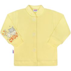 NEW BABY Kojenecký kabátek chug žlutý Velikost: 50