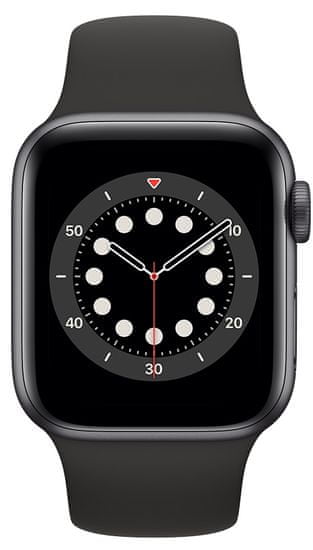 Apple Watch Series 6, 40mm Space Gray Aluminium Case with Black