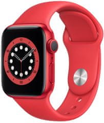 Apple Watch Series 6 pametni sat, 40 mm, crveno aluminijsko kućište s ružičastim remenom
