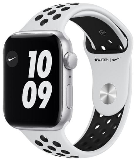 Apple Watch Nike SE , 44mm Silver Aluminium Case with Pure Platinum/Black Nike Sport Band (MYYH2HC/A)