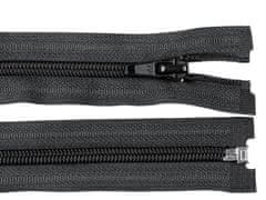 Kraftika 1ks black spirálový zip šíře 5mm délka 65cm bundový pol