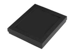 Kraftika 1ks černá krabička s průhledem polstrovaná 3x16x19cm