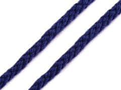 Kraftika 10m 6 modrá pařížská oděvní / dekorační šňůra 5 - 7mm