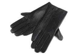 Kraftika 1pár 2 (vel.m) černá dámské kožené rukavice, módní doplňky
