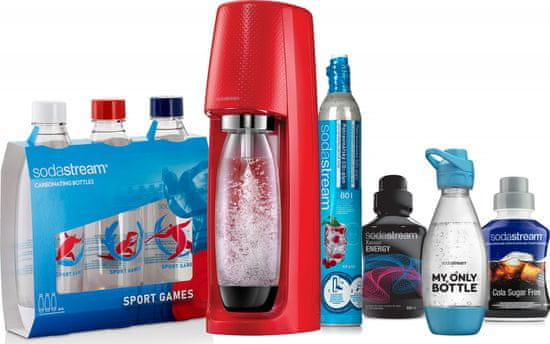SodaStream výrobník sody SPIRIT Red SPORT GAMES