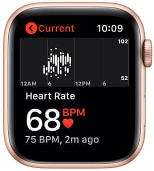 Chytré hodinky Apple Watch SE MYDN2HC/A pro běhání EKG sledování tepu srdeční činnost monitorování aktivity notifikace
