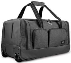SOLO NEW YORK Leroy cestovní taška na kolečkách UBN980-10, šedá