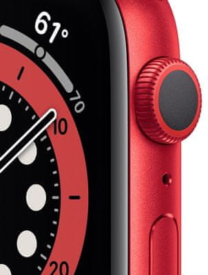 Chytré hodinky Apple Watch Series 6, velký OLED Retina displej hliníkové pouzdro nastavitelný design vyměnitelný řemínek, sportovní, kožený