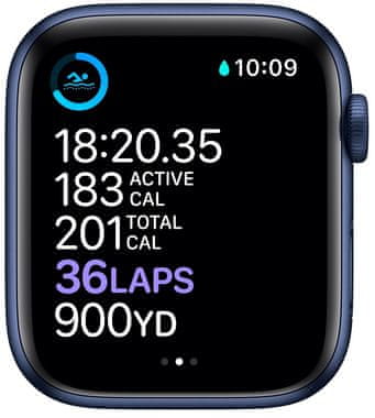 Intelligens óra Apple Watch Series 6, EKG pulzusmérés pulzus aktivitás figyelése online fizetési értesítések Apple Pay képzési programok zenelejátszási értesítések hívás észlelése véroxigén és esés észlelése