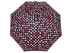 Kraftika 1ks černá dámský mini skládací deštník puntík