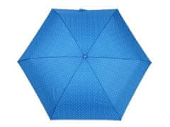 Kraftika 1ks 3 modrá sytá skládací mini deštník s puntíky