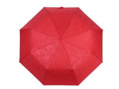 Kraftika 1ks červená dámský skládací vystřelovací deštník s jemným