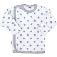 NEW BABY Kojenecká košilka Classic II šedá s hvězdičkami - 68 (4-6m)