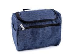 Kraftika 1ks 2 modrá jeans kosmetická taška / závěsný organizér