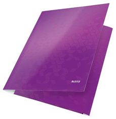 Leitz Tříchlopňové desky na spisy "Wow", fialová 39820062