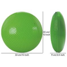 Tunturi Balanční podložka masážní zelená ø 33 cm