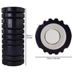 Tunturi Masážní válec Foam Roller 33 cm / 13 cm černý