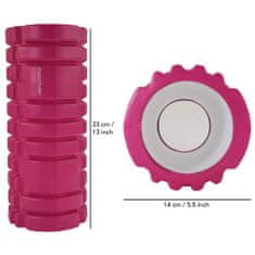 Tunturi Masážní válec Foam Roller 33 cm / 13 cm růžový