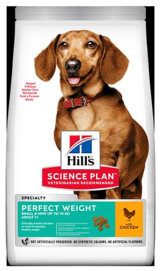 Hill's Science Plan Canine Adult Perfect Weight Small & Mini Chicken 6 kg