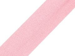 Kraftika 20m impatiens pink šikmý proužek saténový šíře 20mm