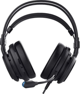 Igraće žičane slušalice Yenkee YHP 3035 Shadow (YHP 3035) pretvarači od 50 mm 7.1 surround zvuk, prilagodljivost trake