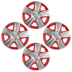 Versaco Poklice Esprit Stříbrná a Červená 15" 4ks