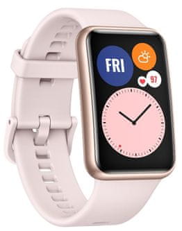 Huawei Watch Fit Active pametna ura, roza, GPS, Huawei Health, 5ATM10