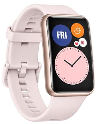 Huawei Watch Fit női okosóra, multisport, GPS, pulzus, SpO2, fizikai aktivitás, stressz, alvás