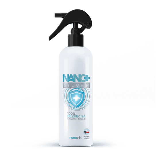 Nanolab Dezinfekční sprej na ruce i předměty NANO+ Silver 500ml
