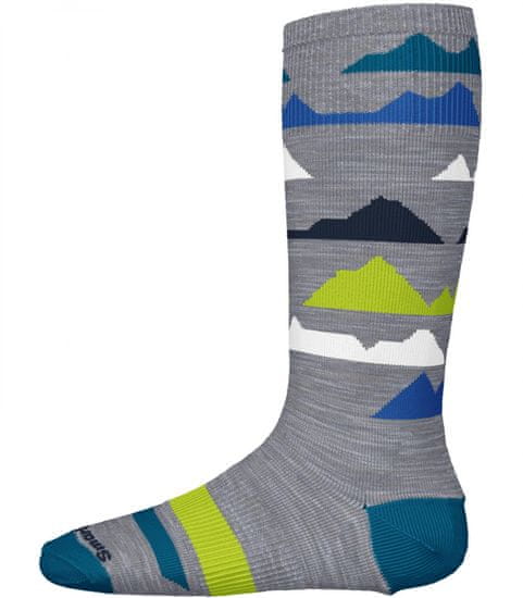 SmartWool dětské ponožky K Wintersport Mountain light gray