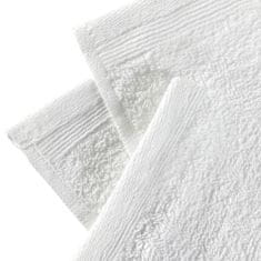Greatstore Ručníky pro hosty 25 ks bavlna 350 g/m2 30 x 30 cm bílé