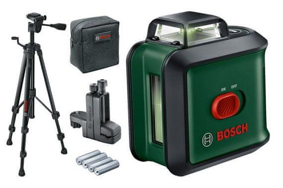 Bosch Universal Level 360 + TT 150 + MM03 linijski laser z zelekřížový laser UniversalLevel 360 sada premium