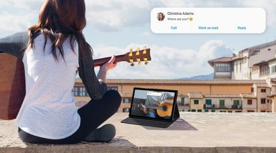 Samsung Galaxy Tab A7, snadná synchronizace s telefonem