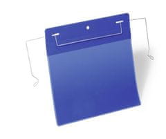 Durable Kapsa s upevňovacím páskem, tmavě modrá, A5, s drátěným věšákem