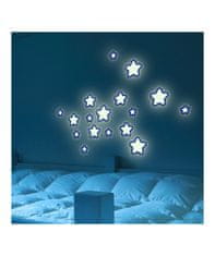 Crearreda Samolepicí dekorace Crearreda FM M Glow Star 54506 Svítící hvězdy